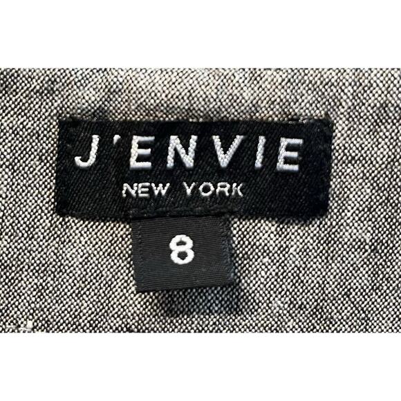 J Envie Size 8 Wide Leg Pants Stretch w/Mother Of Pearl Buttons Womens Career - Picture 10 of 11